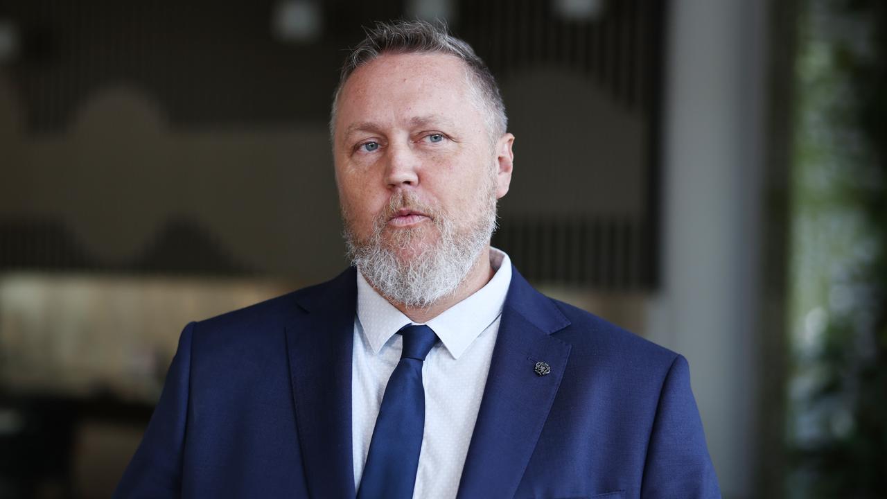 Cairns Regional council deputy mayor Brett Olds chaired a special meeting for councillors to vote for Ken Gouldthorp in as the council's next chief executive in October. Picture: Brendan Radke