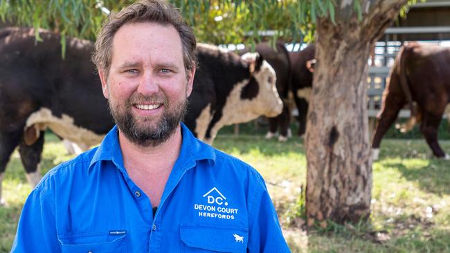 WINNER: Once the dust has settled on his RNA carcass win, Mr Nixon’s main focus will shift to the upcoming Devon Court Herefords on-property bull sale, on Tuesday, 7 September. Pic: Supplied