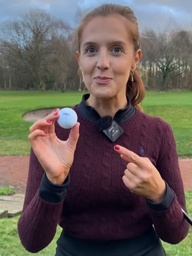 She's a professional golfer. Picture: TikTok/Georgia Ball