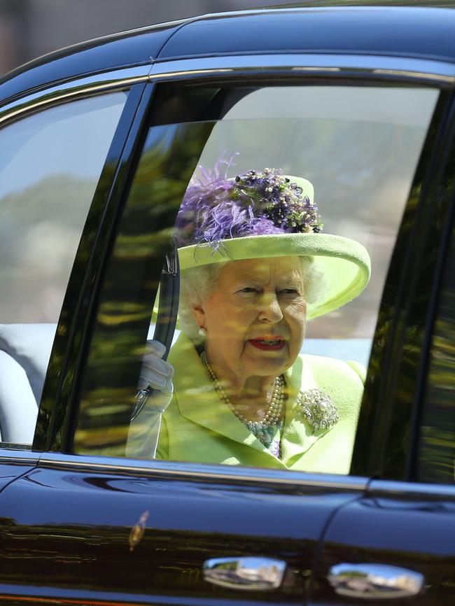 The Queen arrives. Picture: AFP