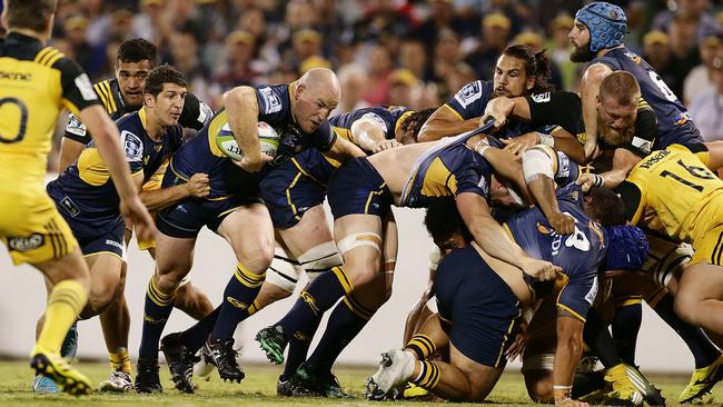 Brumbies star and Queensland Reds recruit Stephen Moore has been one of the main driving forces behind the rapid rise of the Wallabies. Picture Getty Images