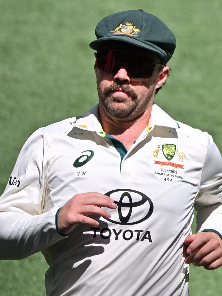 Travis Head didn’t play much cricket in the lead-up to the Tests. (Photo by SAEED KHAN / AFP)