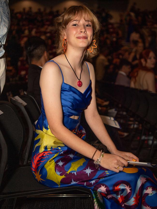 Grace Easton at the Year 12 School formals of Darwin High School at Darwin Convention Centre, Darwin. Picture: Pema Tamang Pakhrin.