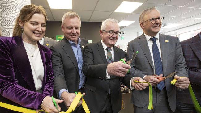 Mr Albanese at the opening of one of the urgent care clinics. Picture: NCA NewsWire / Chris Kidd