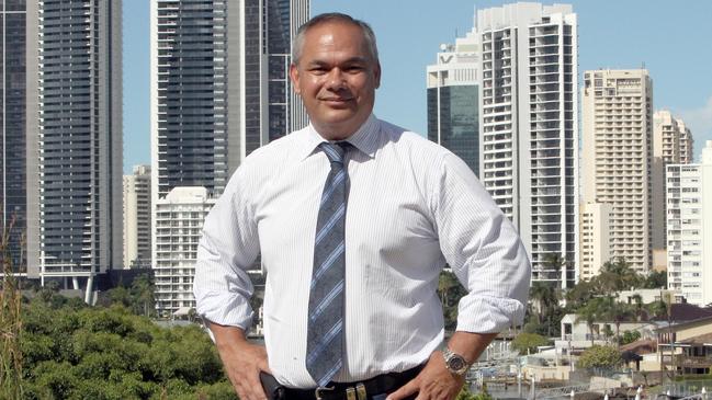 Mayor Tom Tate  celebrating victory after last night's council election. Pic Mike Batterham