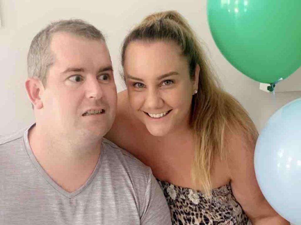 Shaun Bickley and his wife Lauren are hopeful that new medication could help future stroke victims. Picture: Supplied