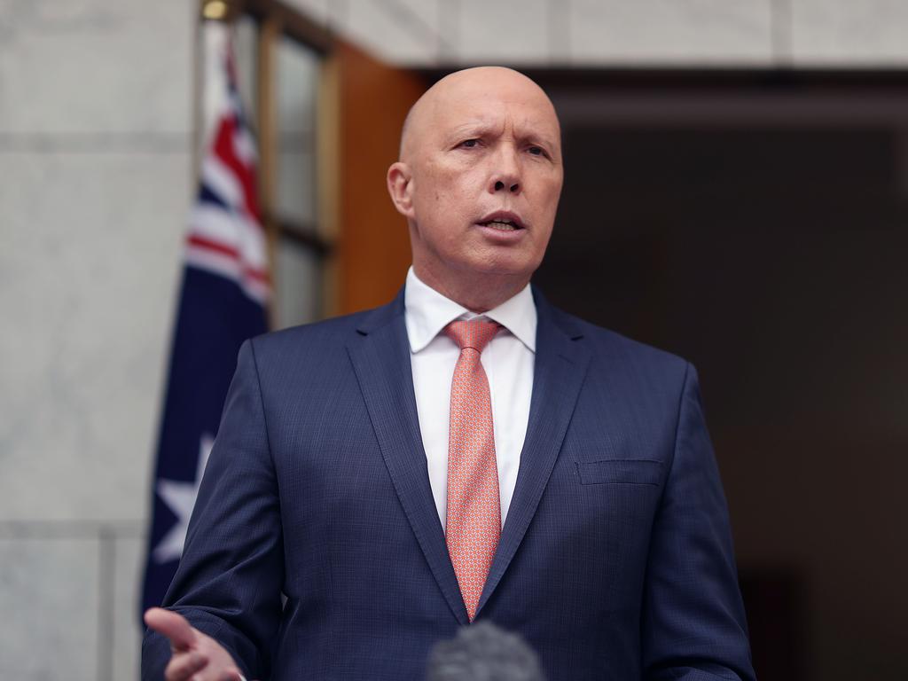 Defence Minister Peter Dutton said the visit did not come as a surprise but was “provocative” especially in the midst of an election campaign. Picture: NCA NewsWire / Gary Ramage