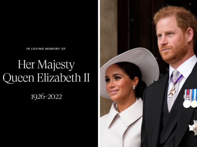 Harry, Meghan’s simple tribute to the Queen