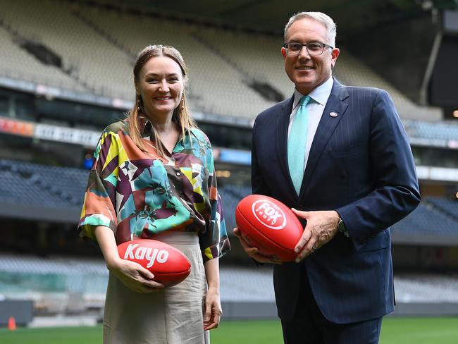 Foxtel group chair Siobhan McKenna and Foxtel Group CEO Patrick Delany