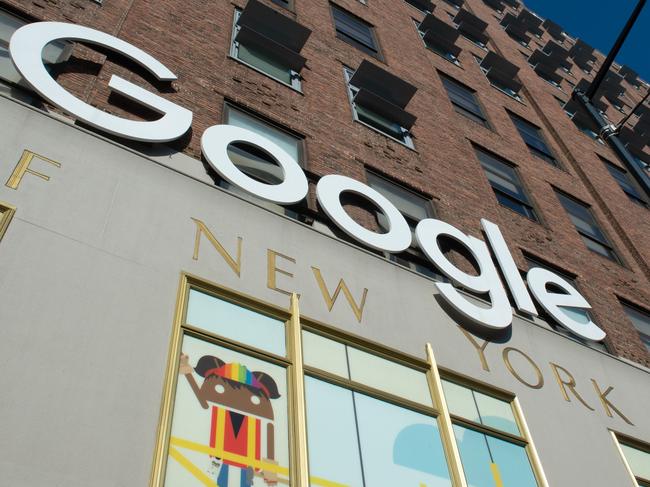 (FILES) In this file photo shows a Google office on November 1, 2018, in New York. - Employees at Google and other units of parent firm Alphabet announced the creation January 4, 2021 of a union, aiming for a bigger role in company decisions in a move which steps up the activism brewing in Silicon Valley giants. The Alphabet Workers Union, affiliated with the Communications Workers of America, aims to represent well-compensated tech workers as well as temporary workers and contractors, according to a statement. (Photo by Bryan R. Smith / AFP)