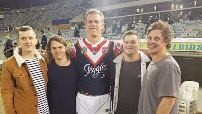 Lindsay Collins with some mates from the Brothers' juniors.