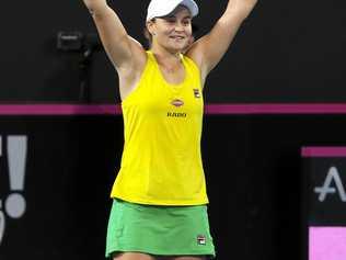 Ash Barty in the Federation Cup this year. Picture: Franca Tigani