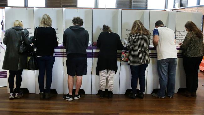 Voting is compulsory in areas where elections are being held. Picture: Mark Scott