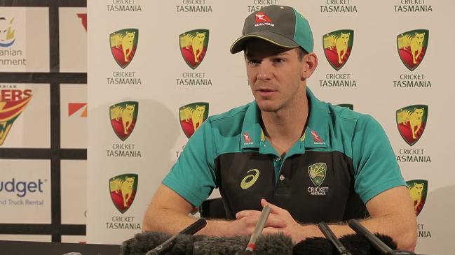 Australian cricket captain Tim Paine talks about David Warner