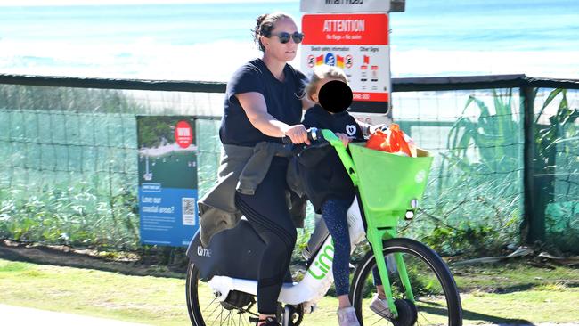 People riding around with no helmets on the Oceanway. Picture: John Gass