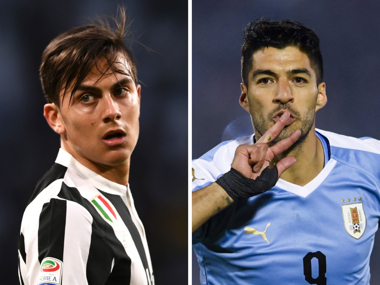 Luis Suarez and Paulo Dybala.