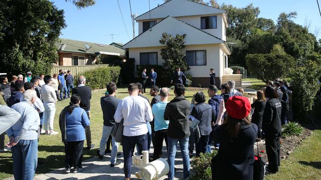 There was a large turn out at the sale.