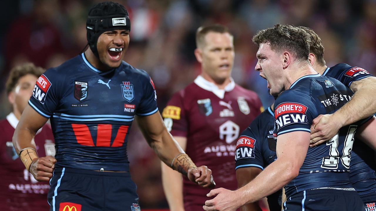 Liam Martin showed it is possible for NSW to score in the ugly jumper. Photo by Cameron Spencer/Getty Images.