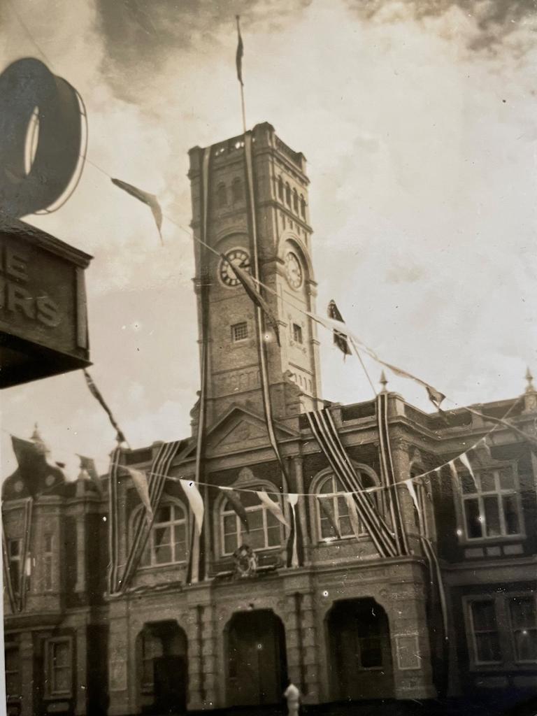 Valerie Inwood snapped these photos of decorations across Toowoomba in 1954, as the region prepared for a visit from Queen Elizabeth II and Prince Philip.