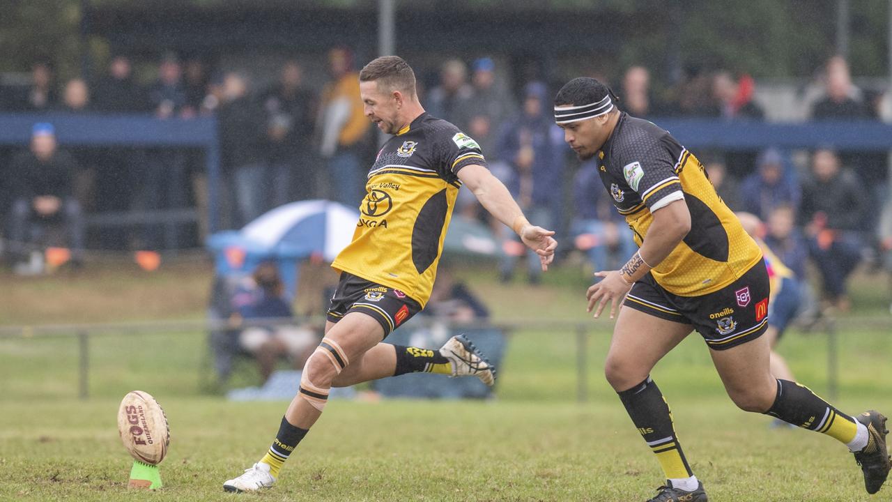 Hayden Lipp (pictured playing for Gatton in 2022) has signed with Souths for the 2025 TRL season. Picture: Nev Madsen.