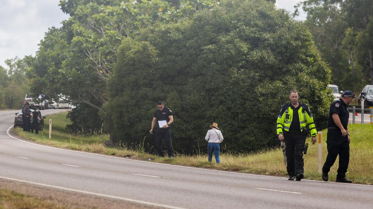 Stuart Hwy has been closed after human remains were discovered.