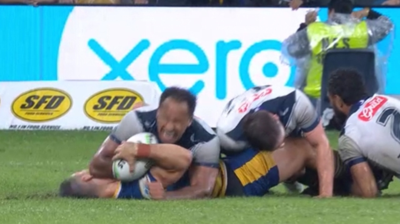 Felise Kaufusi will serve a two-mach suspension for this hit on Ryan Matterson.