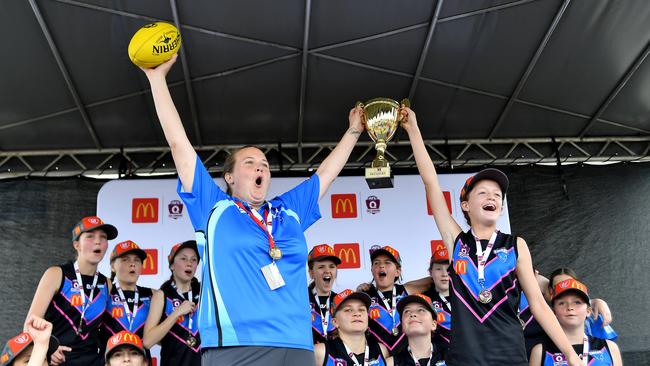 Action from Saturday's McDonaldâ€™s South East Queensland Youth Grand Finals played at Yeronga AFC. 2 September 2023. Picture, John Gass
