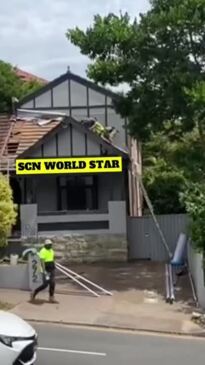 Tradie brawl caught on camera