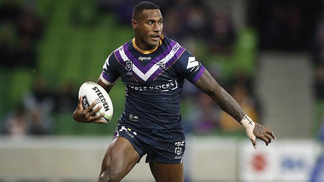 Melbourne Storm star Suliasi Vunivalu has been in talks to switch to rugby union. Picture: Getty Images