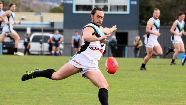 Premiership player-coach and SFL William Leitch medalist Thor Boscott Cygnet. Picture: David Harding