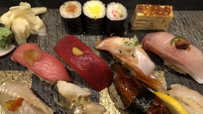 Sushi selection for one at Ramen &amp; Izakaya Himeji, Grote St