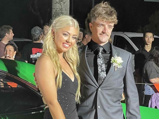 Students on the red carpet of the 2023 Xavier College School Formal at the Hervey Bay Boat Club