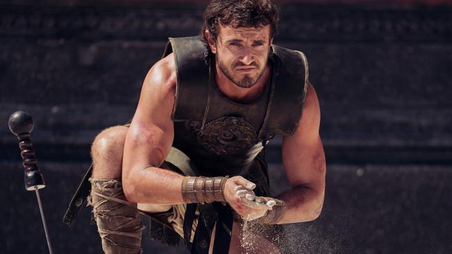 Paul Mescal as Lucius, the protagonist of Gladiator II.