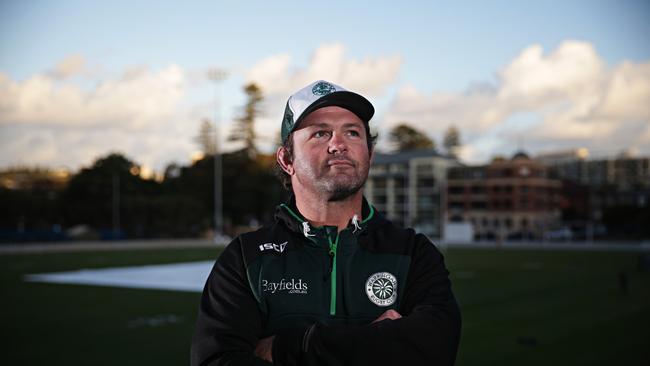 3arringah Rats assistant rugby coach Damien Cummins who coached Manly last year at Manly Oval this week, Picture: Adam Yip.