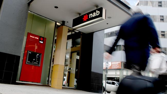 Westpac was the best of the big four banks with a 1.1 per cent gain to $24.29, while Commonwealth Bank added 0.2 per cent to $106.37, ANZ was up 0.3 per cent to $27.87, and National Australia Bank grew by 0.6 per cent to $32.10. Picture: NCA NewsWire / Kelly Barnes