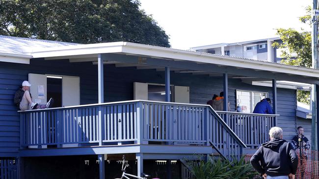 Jobhunters attend a training course at the Chermside Guide Hut in Bradbury Park on Brisbane’s northside. Picture: Josh Woning
