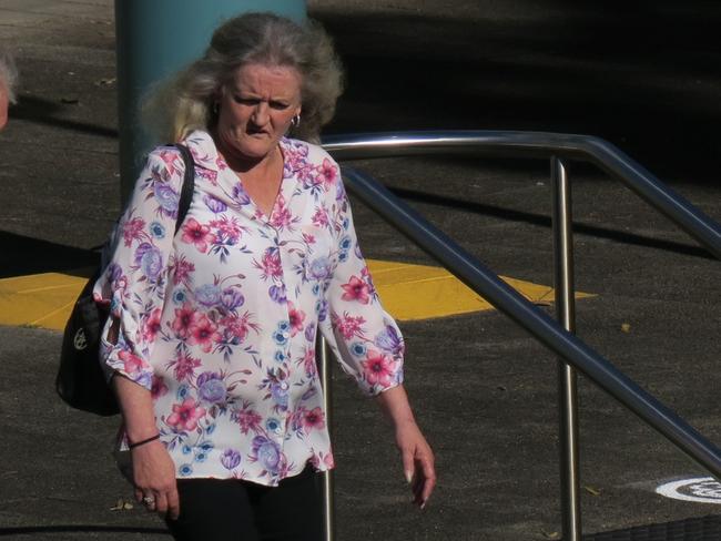 Deborah Mulholland at Gosford District Court where she is being sentenced for supplying drugs at Umina Beach.