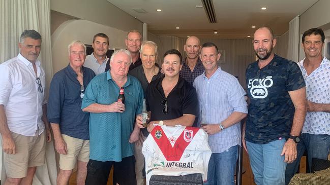 A Dragons reunion at Bondi Icebergs.