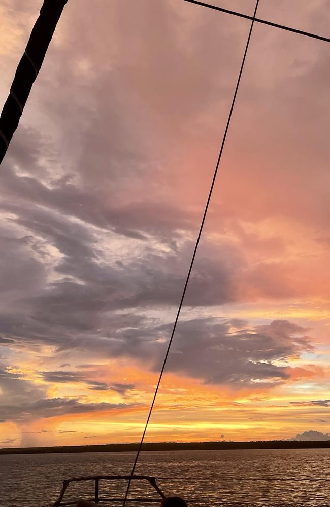 Sunset cruise on Darwin Harbour. Picture: Rae Wilson