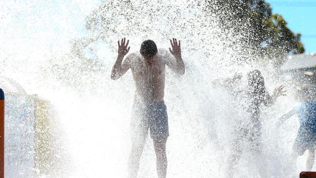 Max Petrusewicz of Mitcham at the Marion Outdoor Pool. Picture Matt Turner.