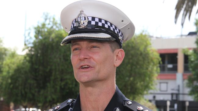 Northern Territory Police Southern Commander James Gray-Spence. Picture: Gera Kazakov