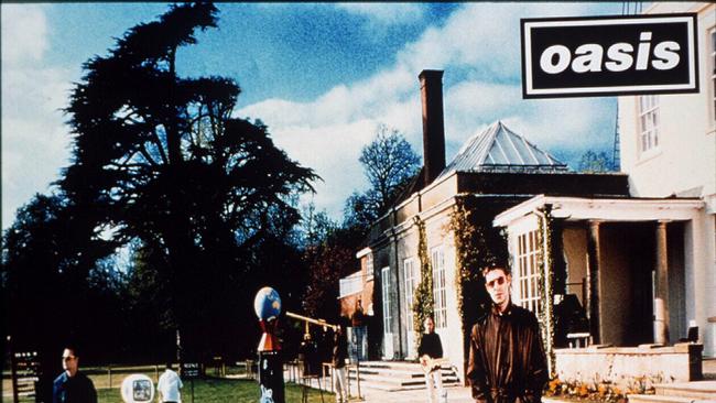 The cover of Oasis’s third record, Be Here Now, became the fastest-selling album in British history. Picture: News Corp