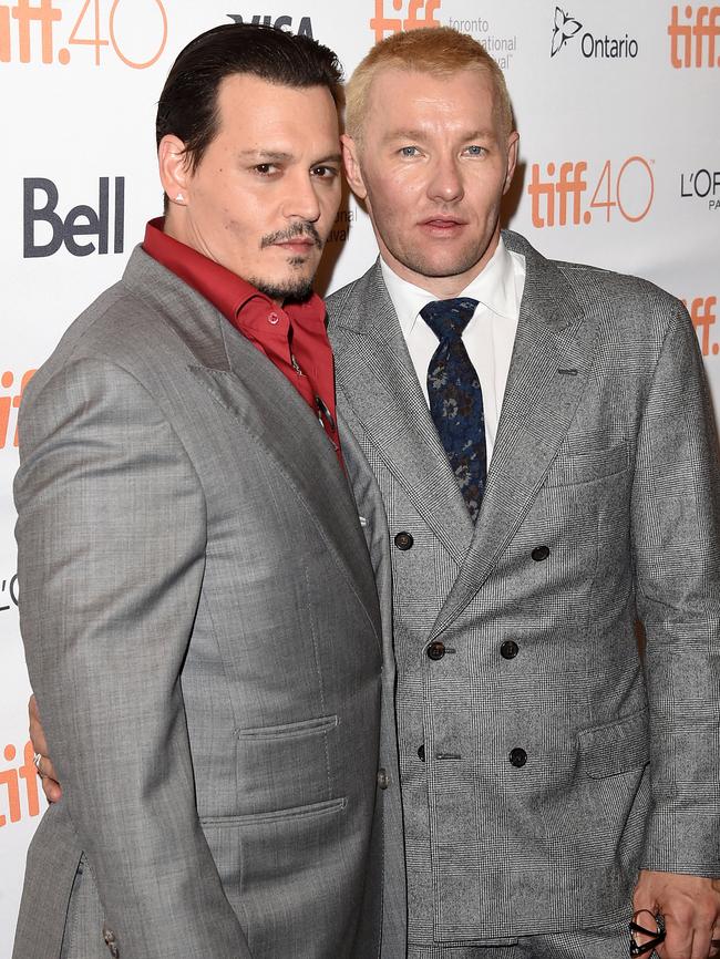 Depp and Edgerton at a premiere in Canada.