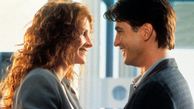 Julia Roberts and Dermott Mulroney in a scene from My Best Friend’s Wedding.