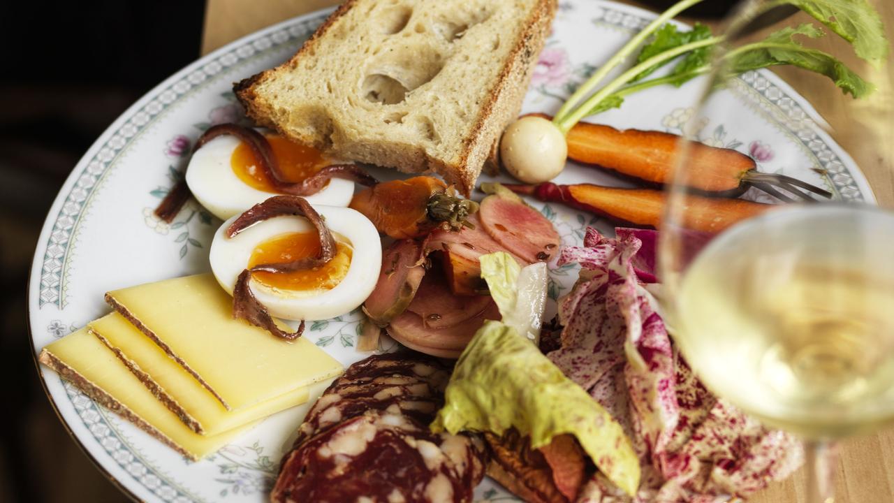 Charcuterie, cheese and vegetable plate at Thelma, Piccadilly, in the Adelaide Hills. Picture: Jason Loucas