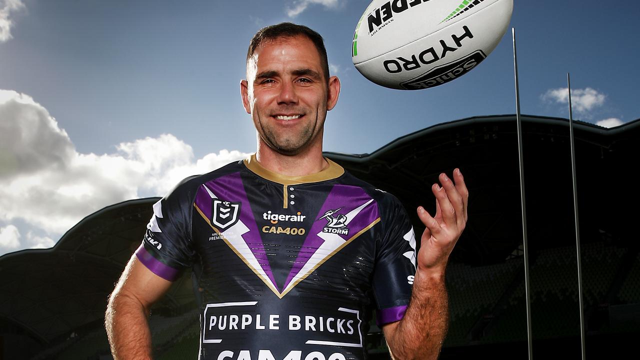 Cameron Smith of the Storm will play his 400th NRL game on Saturday.