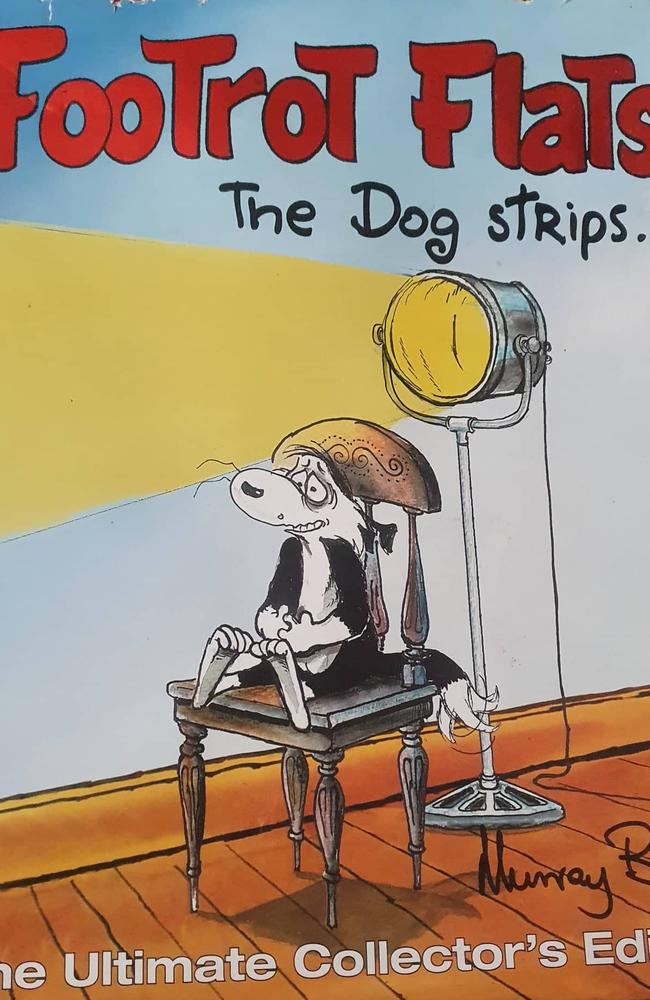 Originally published in 2007 and reprinted twice in 2008, the 500 page ‘Footrot Flats – The Dog Strips: The Ultimate Collector’s edition’ is now being sold on Amazon for $US1116.80 ($A1,556.48) and its subsidiary, AbeBooks, for $A1162.53. Picture: Supplied