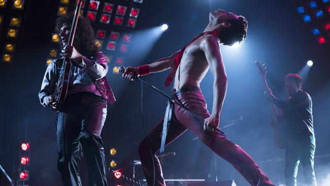 Bohemian Rhapsody tells the story of Freddie Mercury and Queen through the eyes of the remaining band members, with Rami Malek winning acclaim for his portrayal of the frontman. Picture: Alex Bailey/Twentieth Century Fox