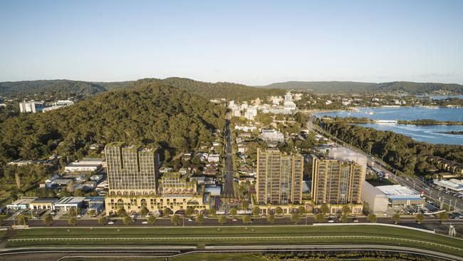 Artist's impression of the new $115 million "Conexions" development, which would feature four mid-sized building ranging from seven to 18 storeys. Picture: supplied