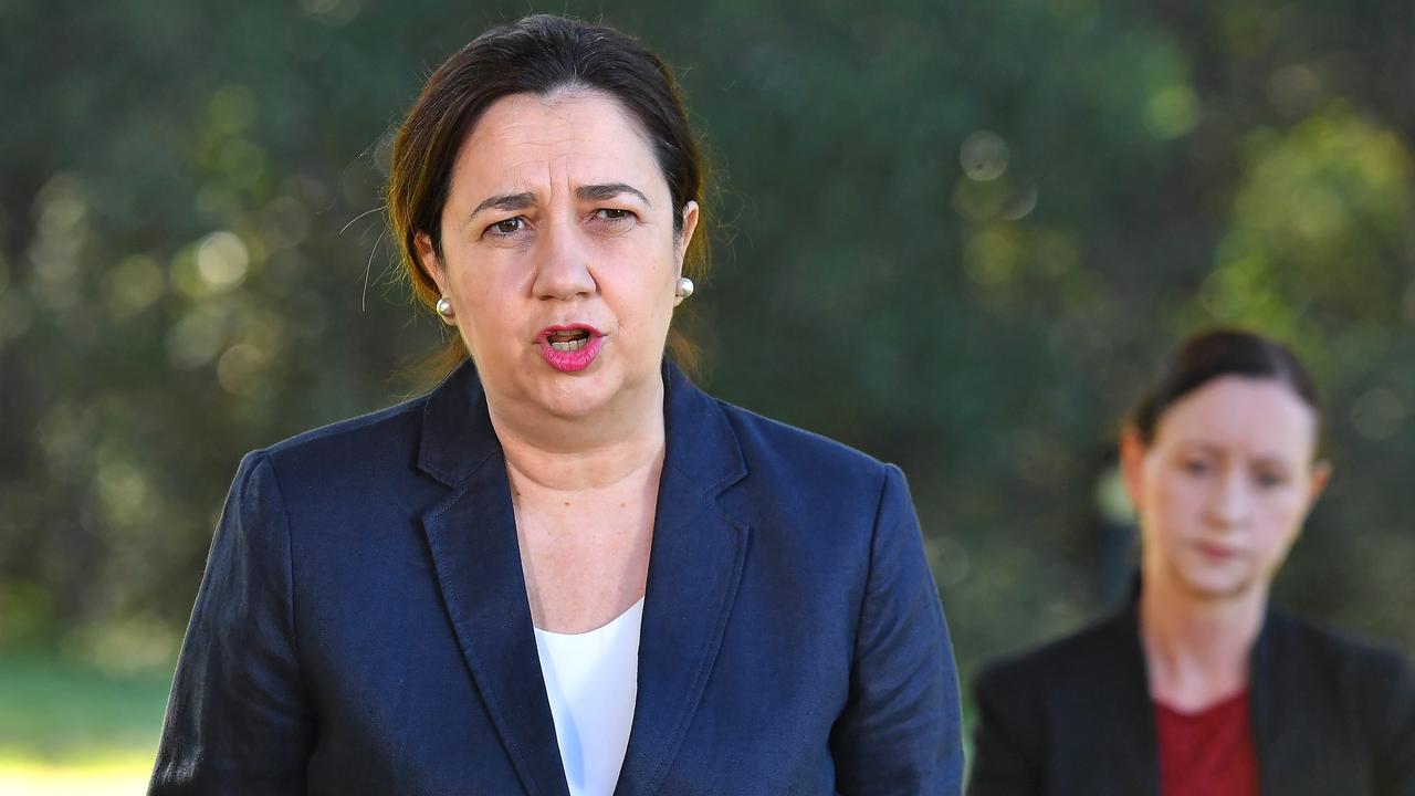 Premier Annastacia Palaszczuk has announced a three-day lockdown for Greater Brisbane as 10 new COVID cases were detected overnight. Picture: NCA NewsWire / John Gass